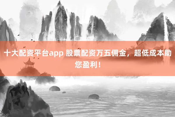 十大配资平台app 股票配资万五佣金，超低成本助您盈利！