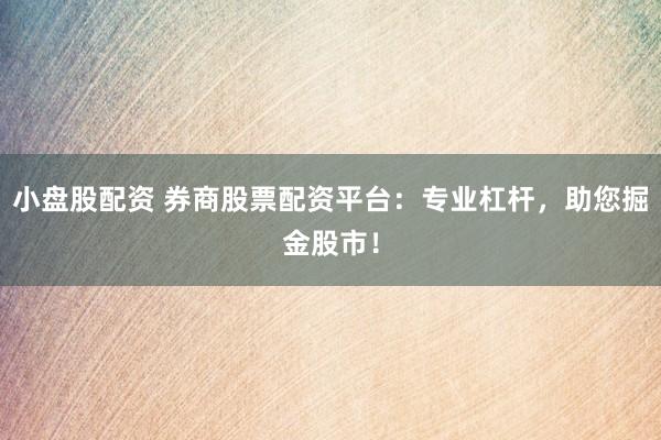 小盘股配资 券商股票配资平台：专业杠杆，助您掘金股市！