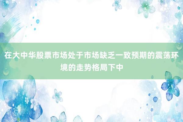 在大中华股票市场处于市场缺乏一致预期的震荡环境的走势格局下中