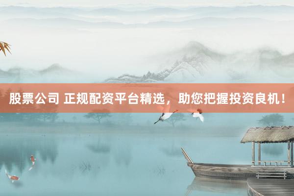 股票公司 正规配资平台精选，助您把握投资良机！