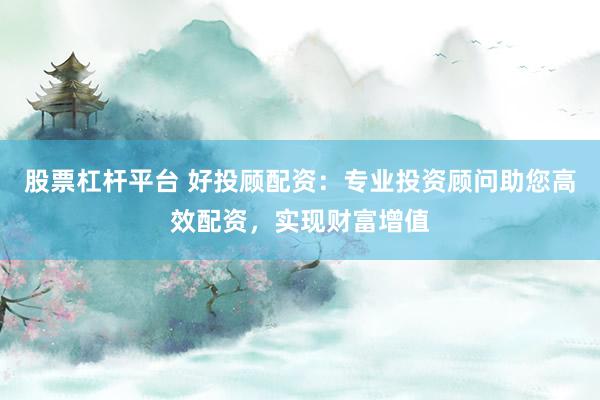股票杠杆平台 好投顾配资：专业投资顾问助您高效配资，实现财富增值